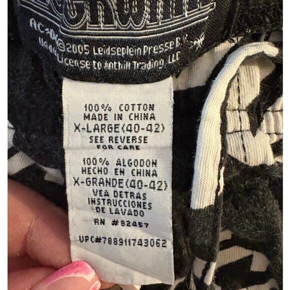 Rockware Vintage 2005 AC/DC Lounge Pants XL 100% Cotton Music Streetwear Mens - Picture 5 of 6